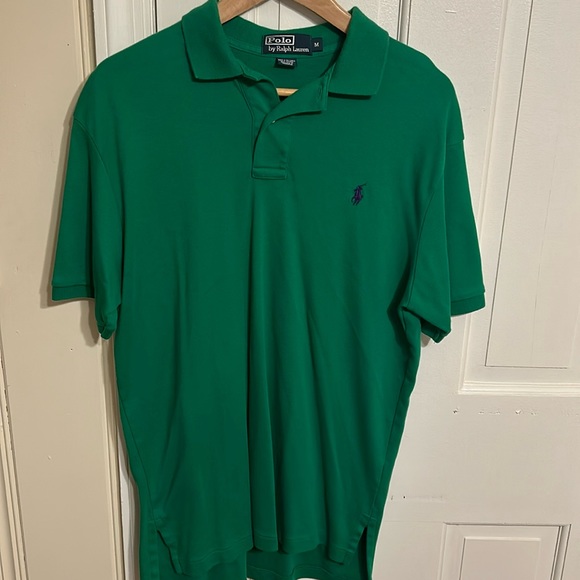 Polo Ralph Lauren Green Collard shirt. - Picture 1 of 2